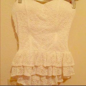 Strapless shirt